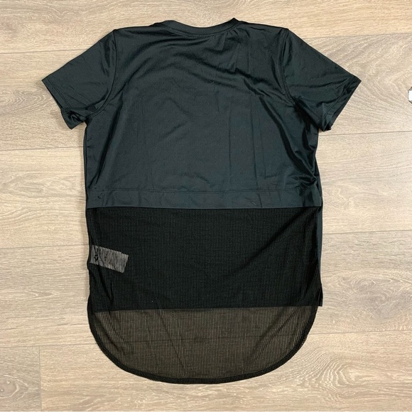 Rohnisch Women’s T-shirt High Lo Half mesh Mesh Black short sleeve Size Small - Picture 6 of 6